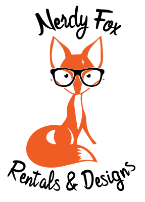 Nerdy Fox Rentals and Designs Logo