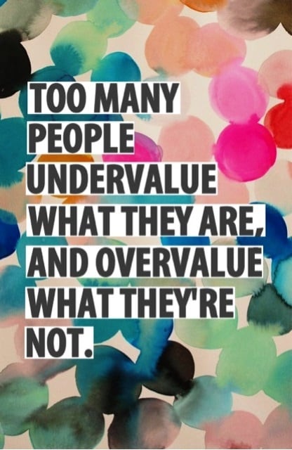 Inspiring Quote About Personal Value